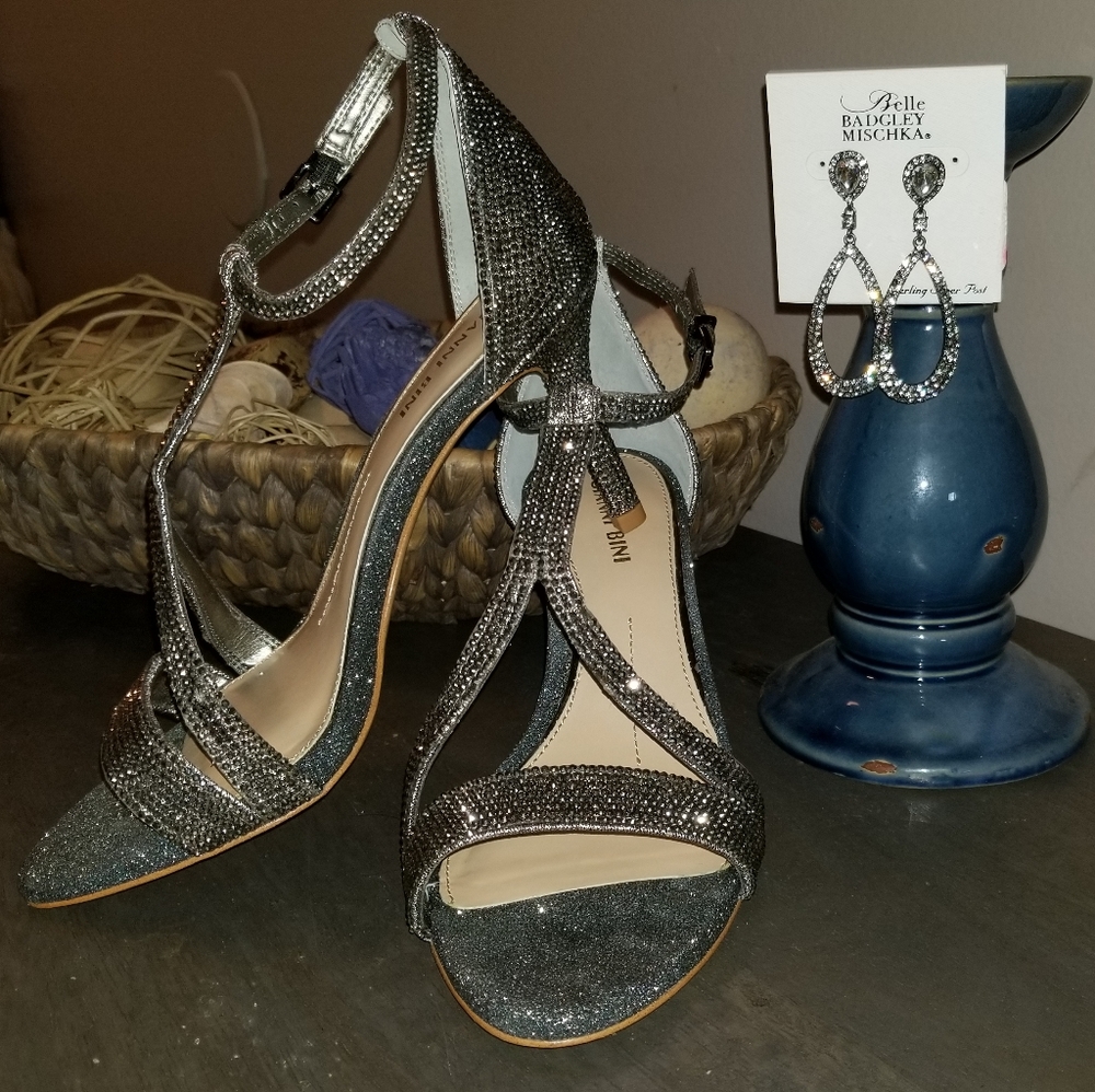 Gianni Bini heels/ Badgley Mischka Earrings